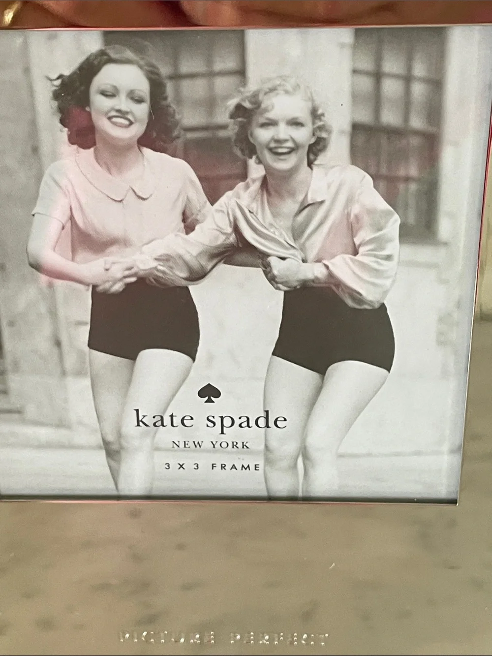 kate spade LENOX Mirrored Glass 3x3 Frame in Silver Picture Perfect